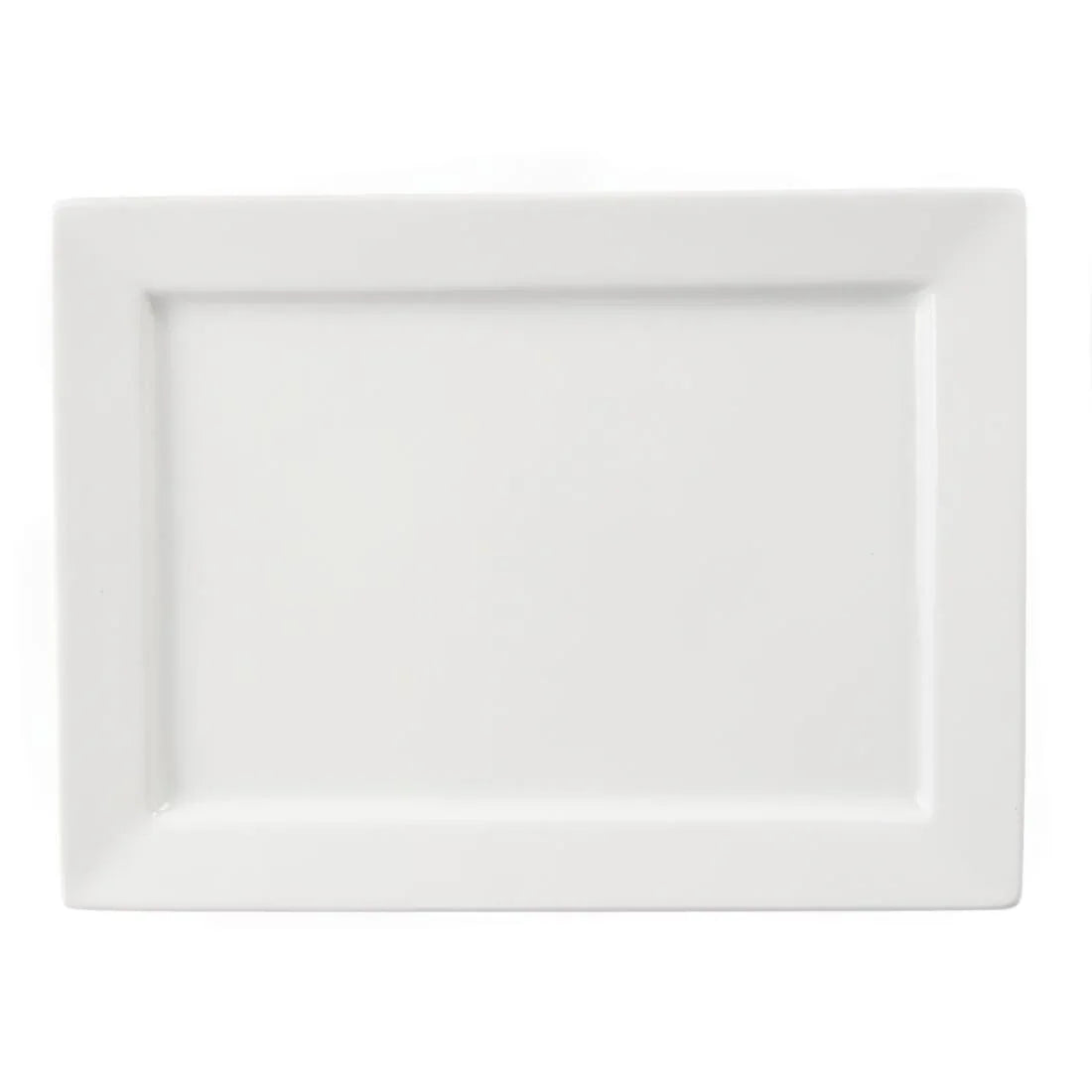 C362 Olympia Wide Rim Rectangular Platter 400x 295mm - JD Catering Equipment Solutions Ltd