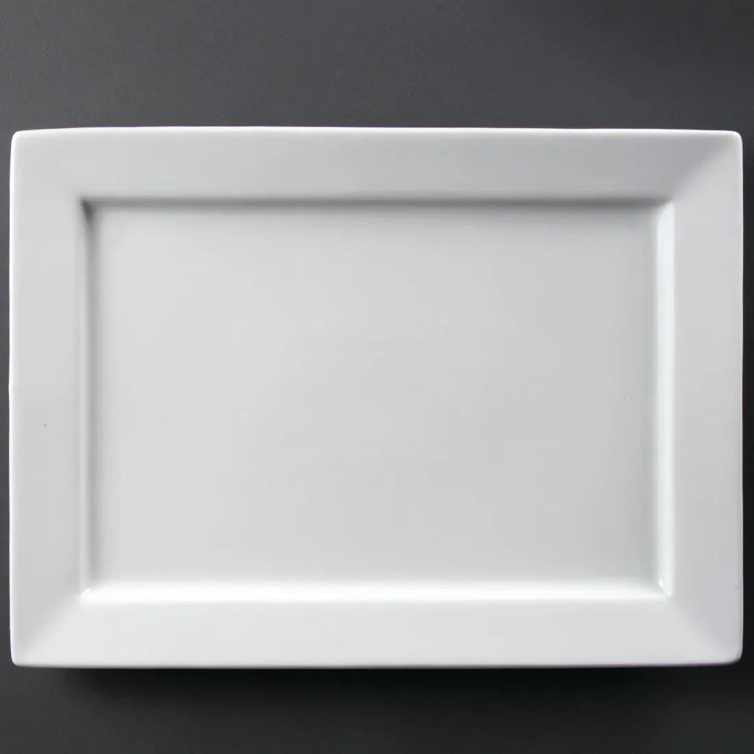 C362 Olympia Wide Rim Rectangular Platter 400x 295mm - JD Catering Equipment Solutions Ltd