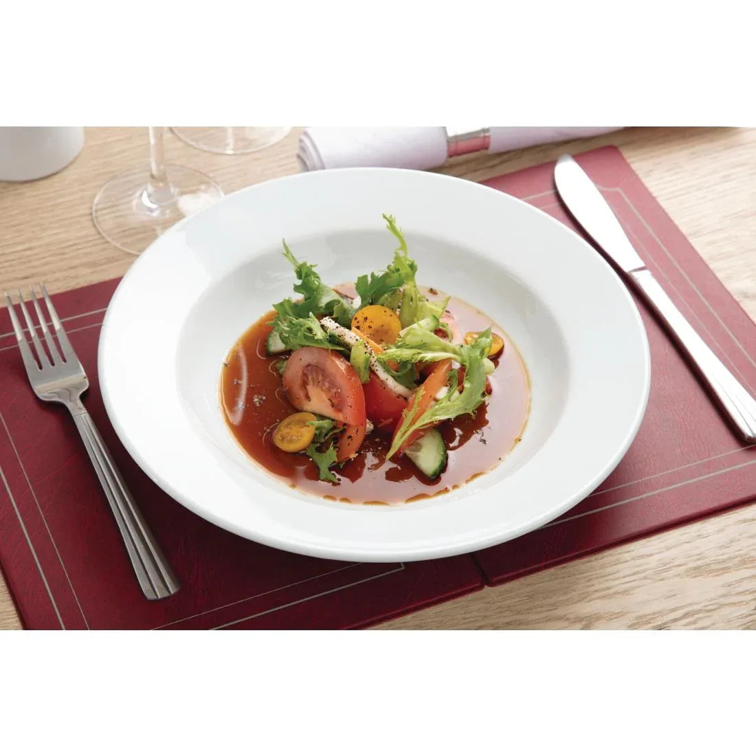 C363 Olympia Whiteware Deep Plates 270mm 2Ltr (Pack of 6) - JD Catering Equipment Solutions Ltd