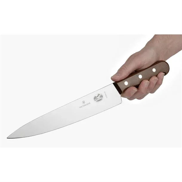 C605 Victorinox Wooden Handled Carving Knife 21.6cm - JD Catering Equipment Solutions Ltd