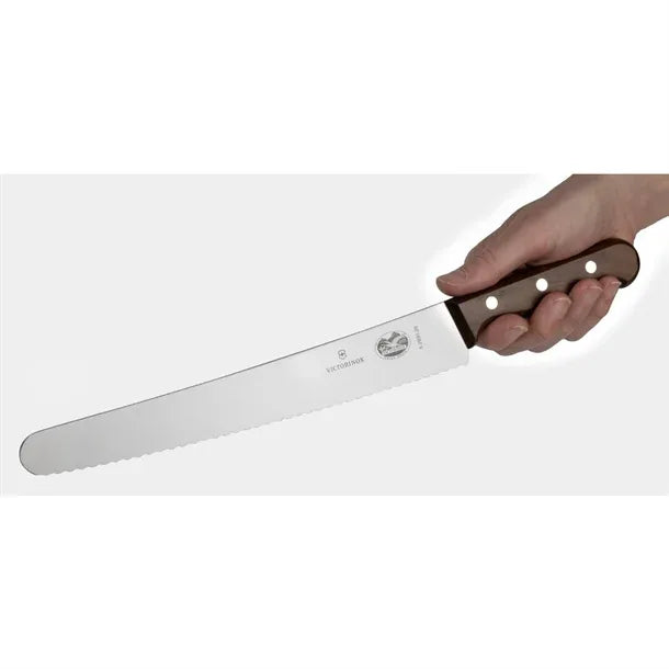 C735 Victorinox Serrated Curved Blade Pastry Knife 25.5cm - JD Catering Equipment Solutions Ltd