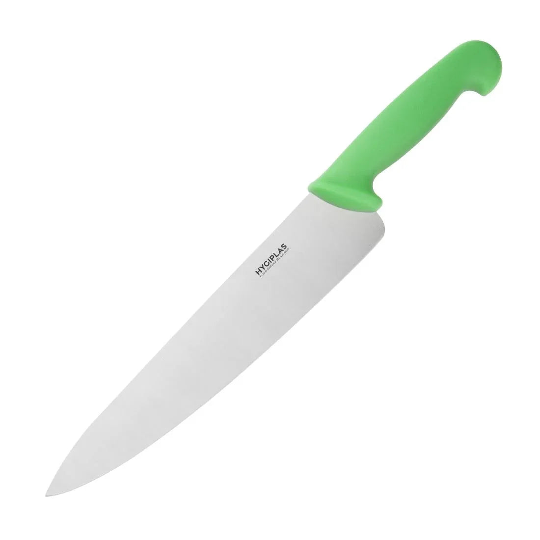 SA791 Hygiplas Colour Coded Green Set - Tong Chopping Board & Cooks Knife (Set of 3)