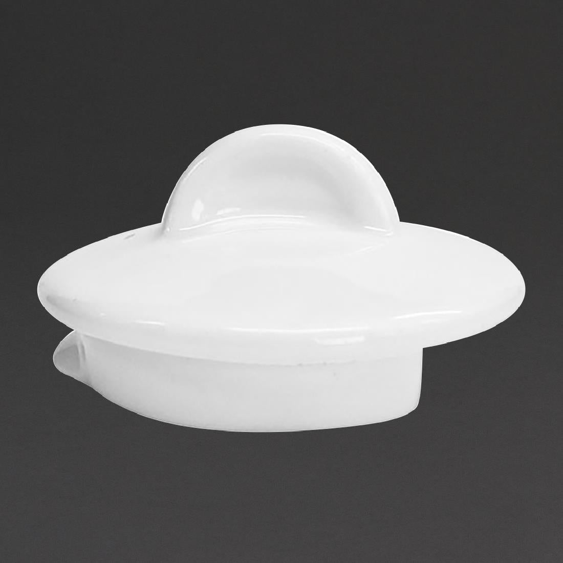 Lids For 1Ltr Churchill Alchemy White Teapots (6 Pack)