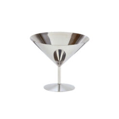 Pack Size 1 - DPS Tableware Presentation 11.6cm/220ml Martini 5cm Stem Mirror Finish - CB0044