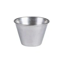 Pack Size 1 - DPS Tableware Antique Steel Dip Pot 7cm - CB0088
