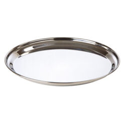 Pack Size 1 - DPS Tableware Stainless Steel Round Flat Tray 40cm - CB1002
