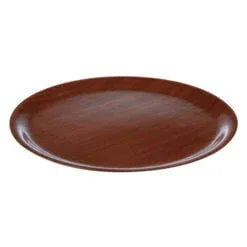 Pack Size 1 - DPS Tableware Round Mahogany Wood Tray 33cm - CB1011