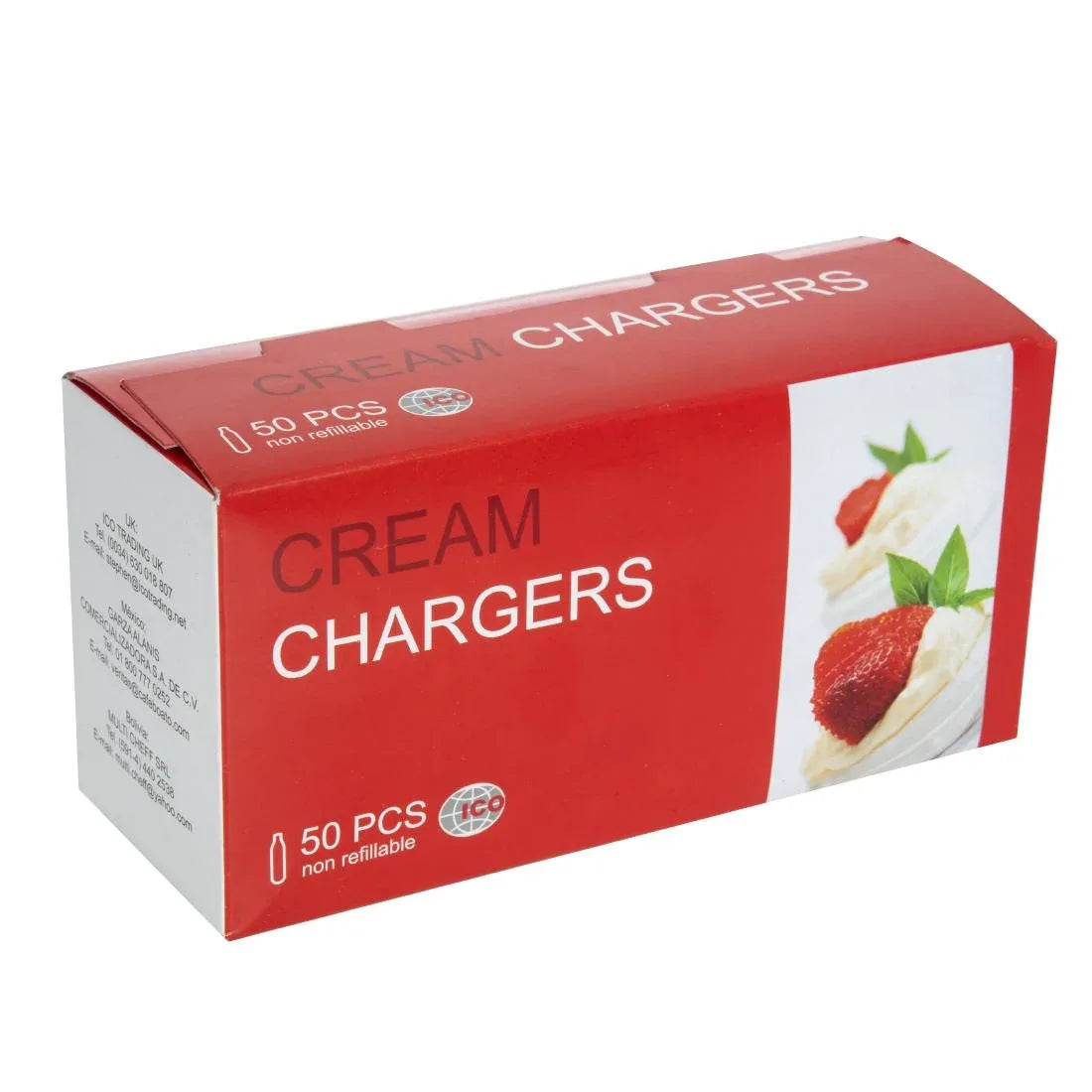 CB163 Vogue Cream Whipper Bulbs (Pack of 50) - JD Catering Equipment Solutions Ltd