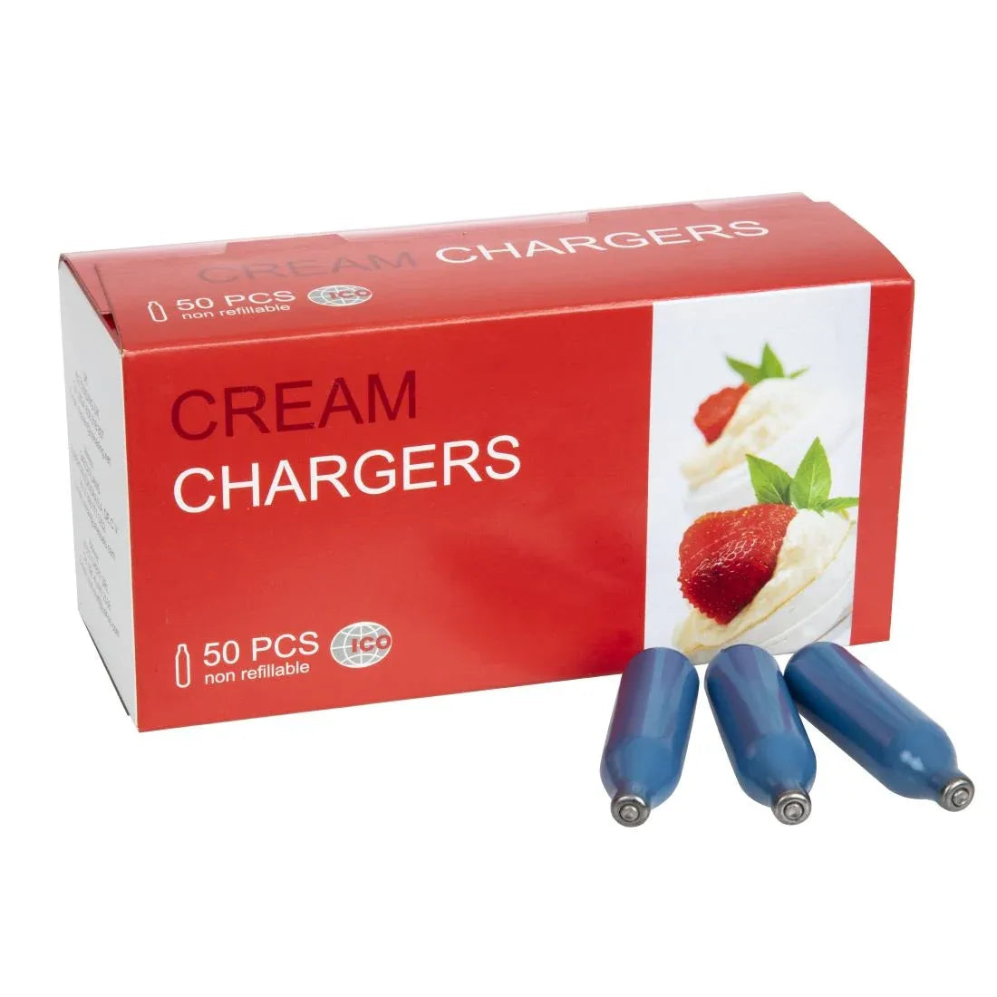 CB163 Vogue Cream Whipper Bulbs (Pack of 50) - JD Catering Equipment Solutions Ltd