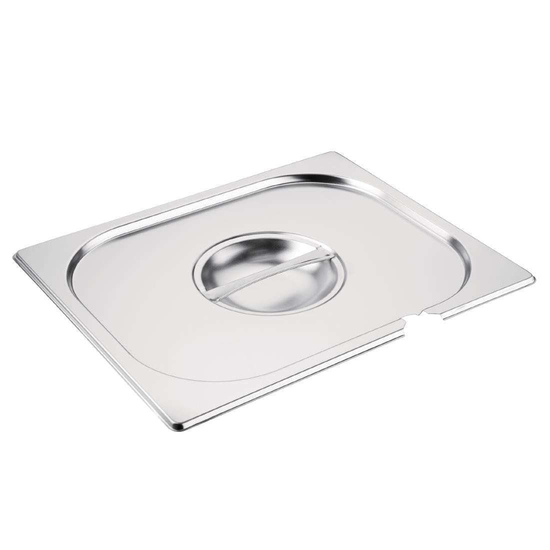 CB171 Vogue Stainless Steel 1/2 Gastronorm Notched Lid