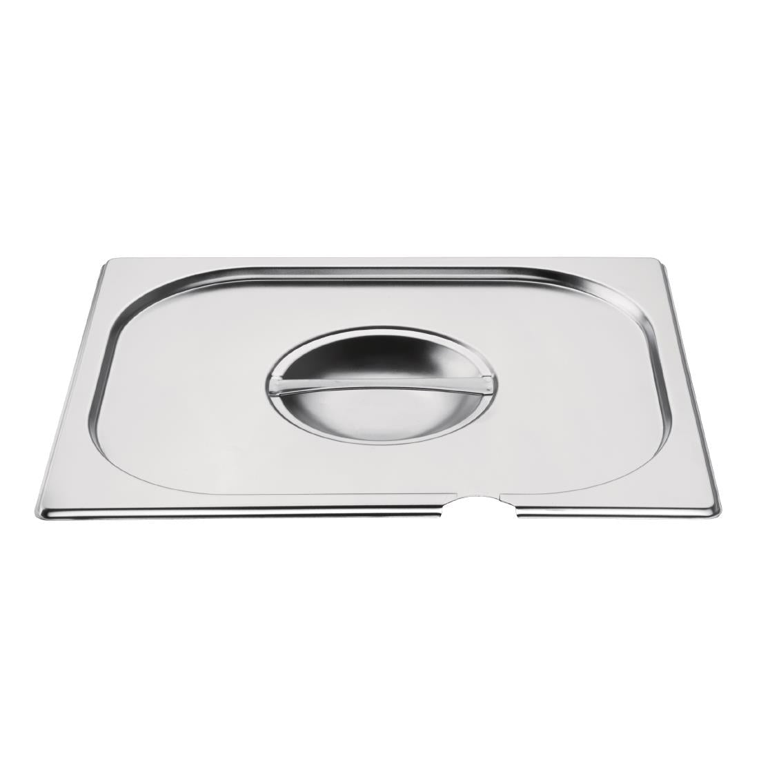 CB171 Vogue Stainless Steel 1/2 Gastronorm Notched Lid