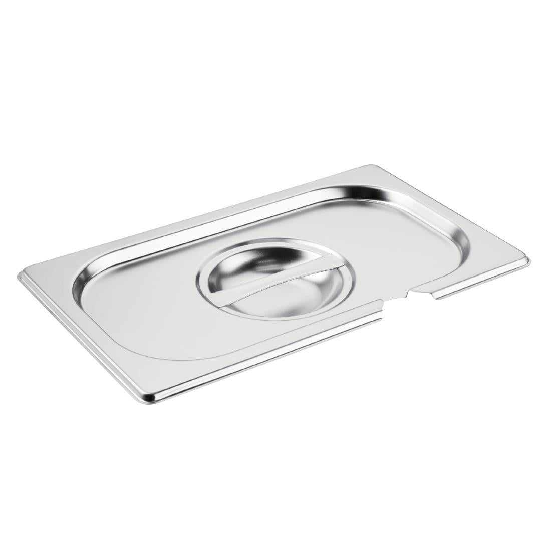 CB174 Vogue Stainless Steel 1/4 Gastronorm Notched Lid