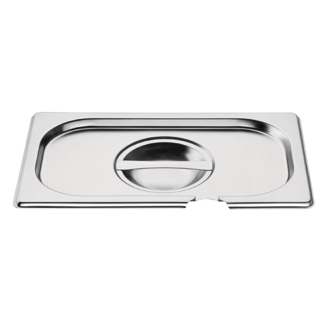 CB174 Vogue Stainless Steel 1/4 Gastronorm Notched Lid