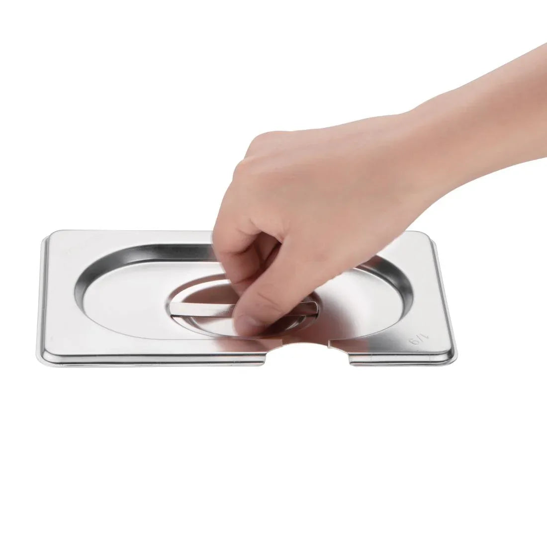 CB176 Vogue Stainless Steel 1/9 Gastronorm Notched Lid - JD Catering Equipment Solutions Ltd
