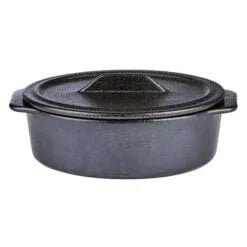 Pack Size 6 - Porcelite Oval Casserole Dish With Lid 17.7 x 13.5 x 7cm - CB4018
