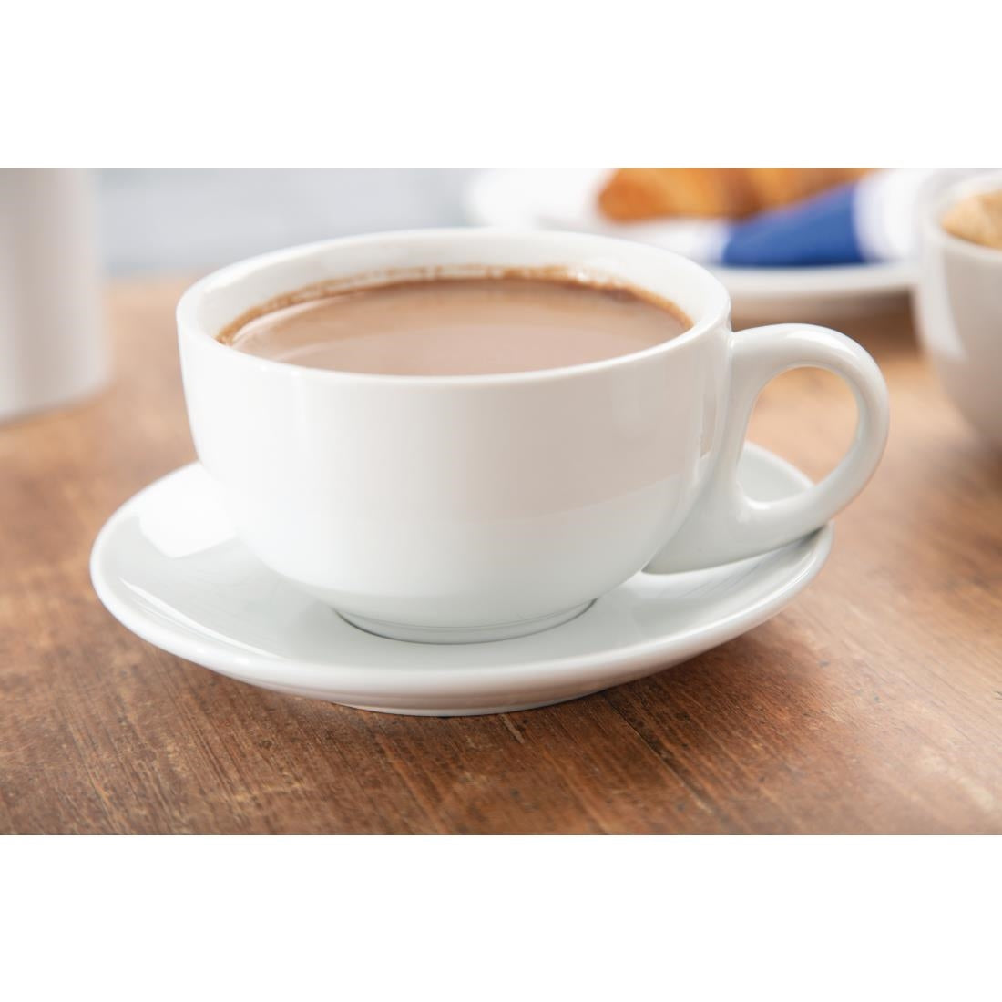 CB462 Olympia Whiteware Cappuccino Cups 10oz 284ml (Pack of 12)