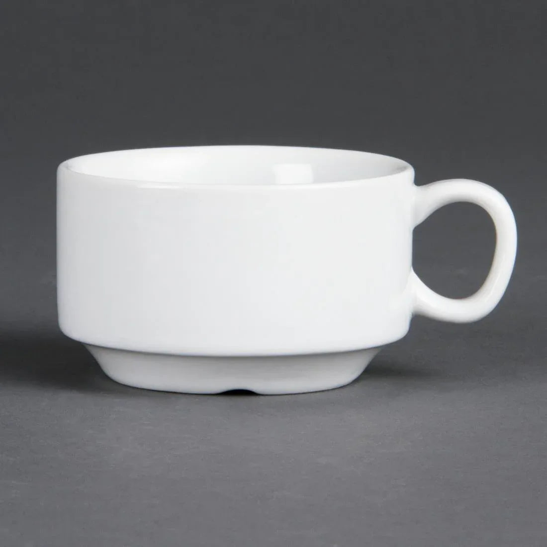 CB471 Olympia Whiteware Stacking Espresso Cups 85ml 3oz (Pack of 12) - JD Catering Equipment Solutions Ltd
