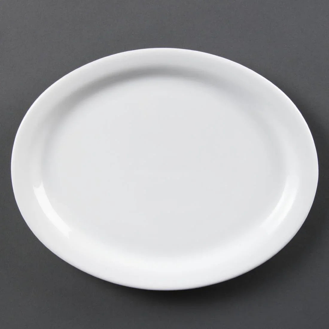 CB477 Olympia Whiteware Oval Platters 250mm (Pack of 6) - JD Catering Equipment Solutions Ltd