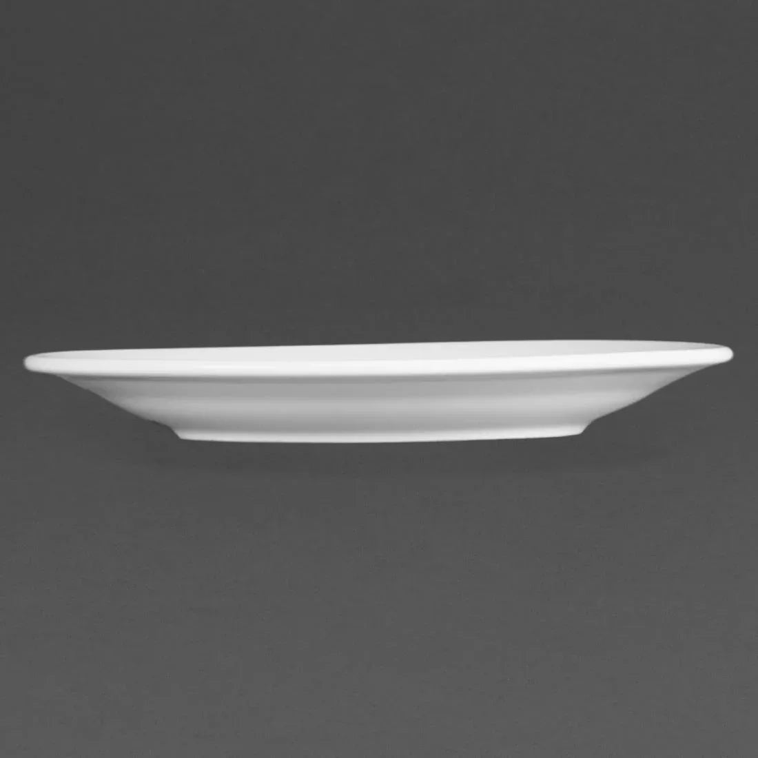 CB478 Olympia Whiteware Wide Rimmed Plates 165mm (Pack of 12) - JD Catering Equipment Solutions Ltd