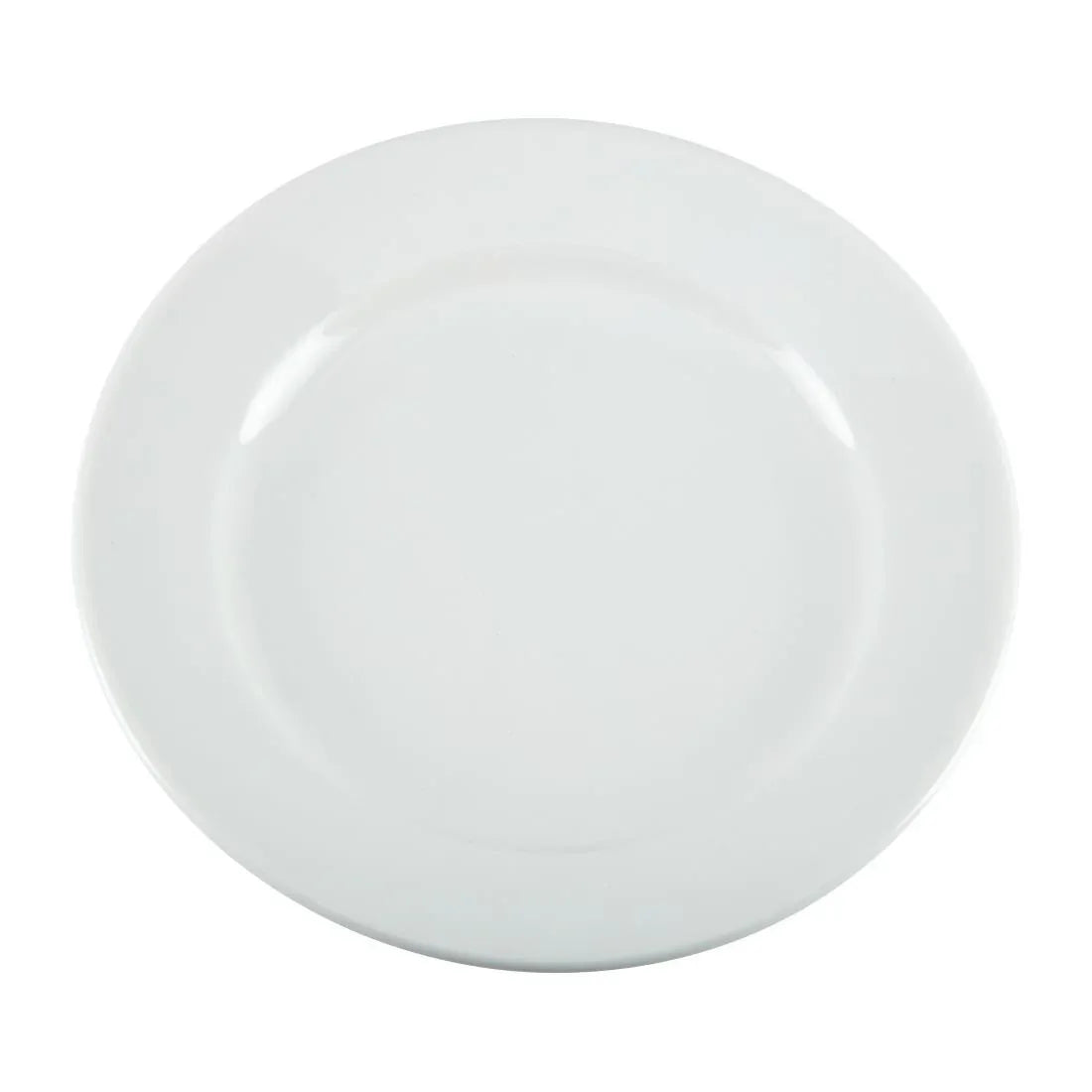 CB478 Olympia Whiteware Wide Rimmed Plates 165mm (Pack of 12) - JD Catering Equipment Solutions Ltd