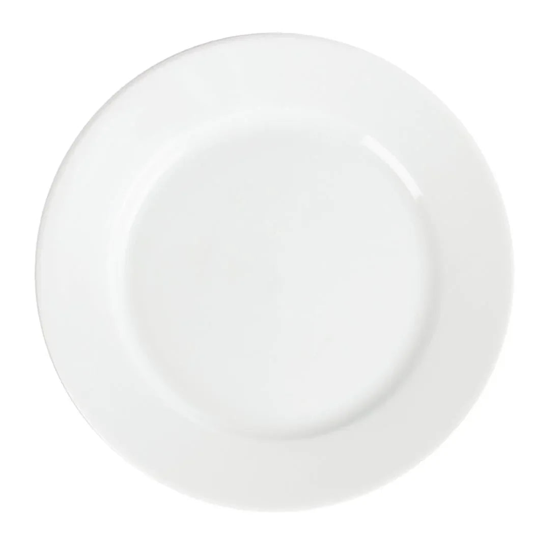 CB479 Olympia Whiteware Wide Rimmed Plates 202mm (Pack of 12)
