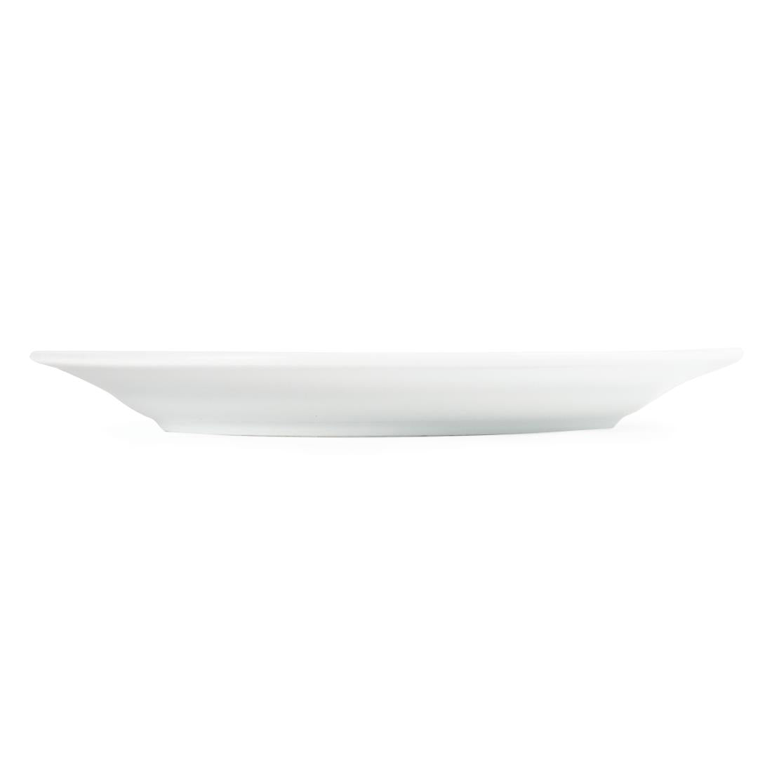 CB479 Olympia Whiteware Wide Rimmed Plates 202mm (Pack of 12)