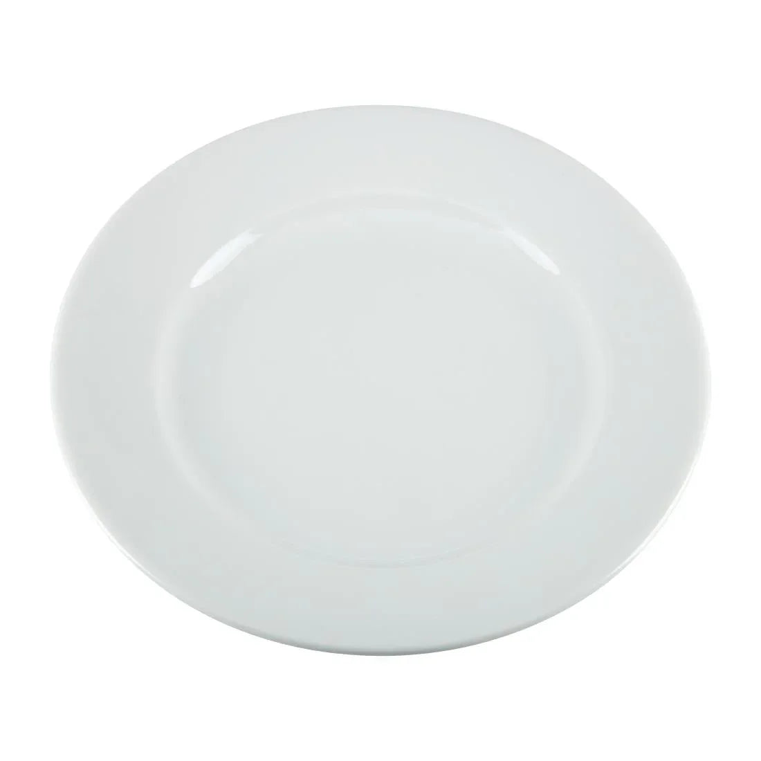 CB479 Olympia Whiteware Wide Rimmed Plates 202mm (Pack of 12)