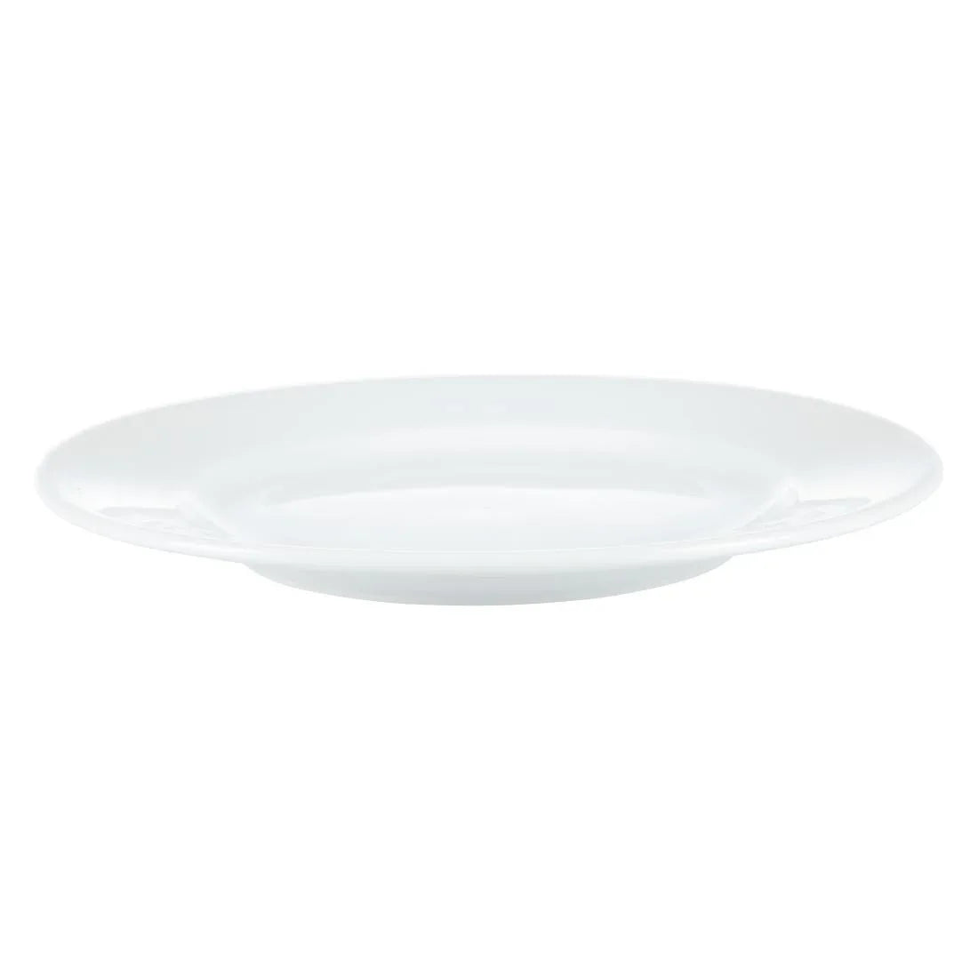 CB479 Olympia Whiteware Wide Rimmed Plates 202mm (Pack of 12)