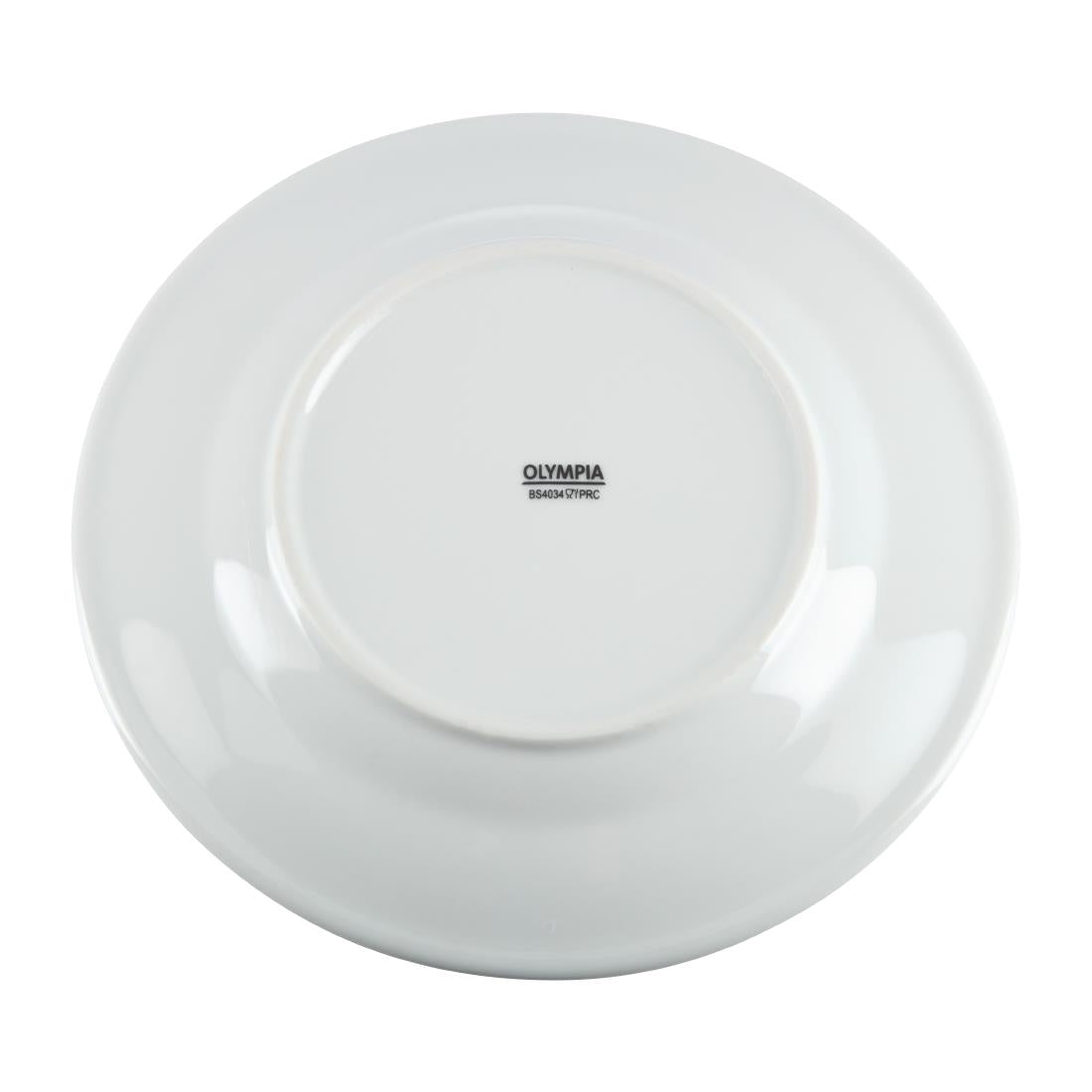 CB479 Olympia Whiteware Wide Rimmed Plates 202mm (Pack of 12)