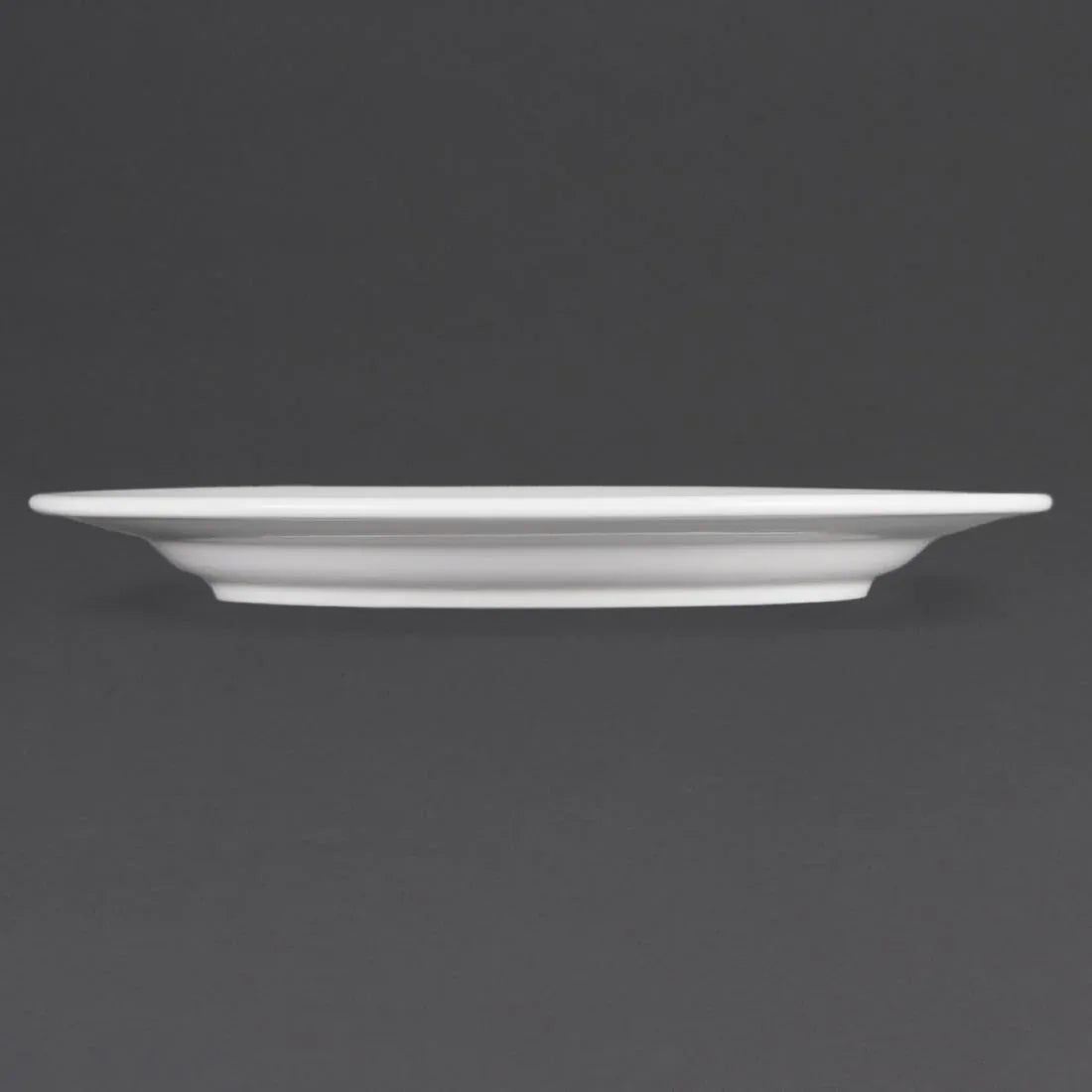 CB482 Olympia Whiteware Wide Rimmed Plates 280mm (Pack of 6) - JD Catering Equipment Solutions Ltd