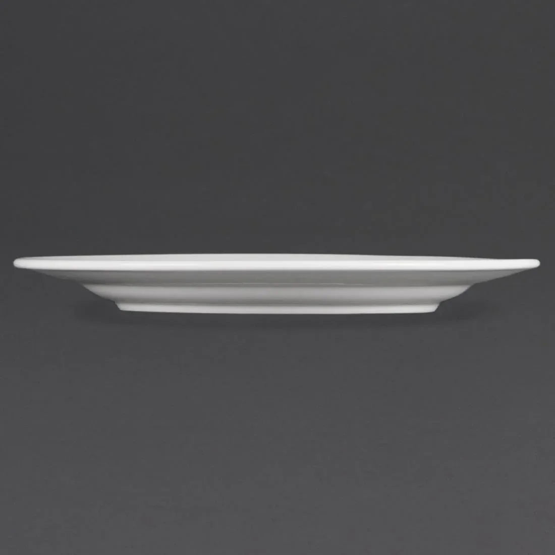 CB483 Olympia Whiteware Wide Rimmed Plates 310mm (Pack of 6) - JD Catering Equipment Solutions Ltd