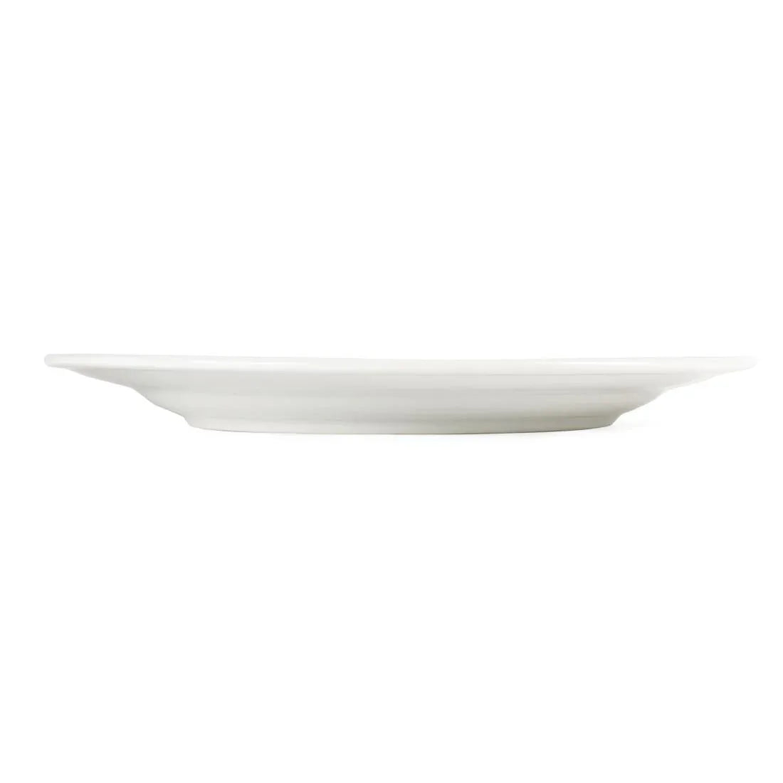 CB483 Olympia Whiteware Wide Rimmed Plates 310mm (Pack of 6) - JD Catering Equipment Solutions Ltd