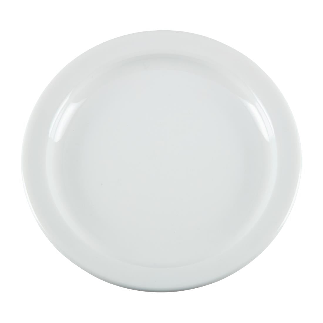 CB486 Olympia Whiteware Narrow Rimmed Plates 150mm (Pack of 12)