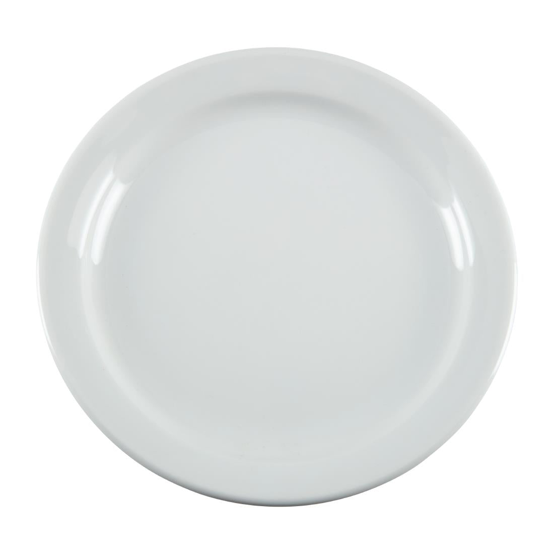 CB487 Olympia Whiteware Narrow Rimmed Plates 180mm (Pack of 12)