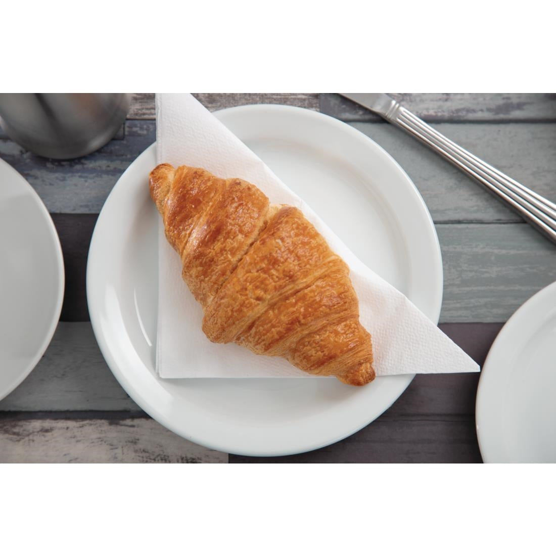 CB487 Olympia Whiteware Narrow Rimmed Plates 180mm (Pack of 12)