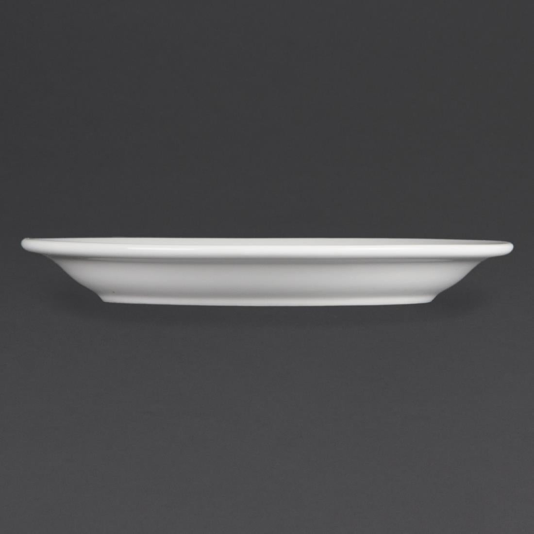 CB488 Olympia Whiteware Narrow Rimmed Plates 202mm (Pack of 12)