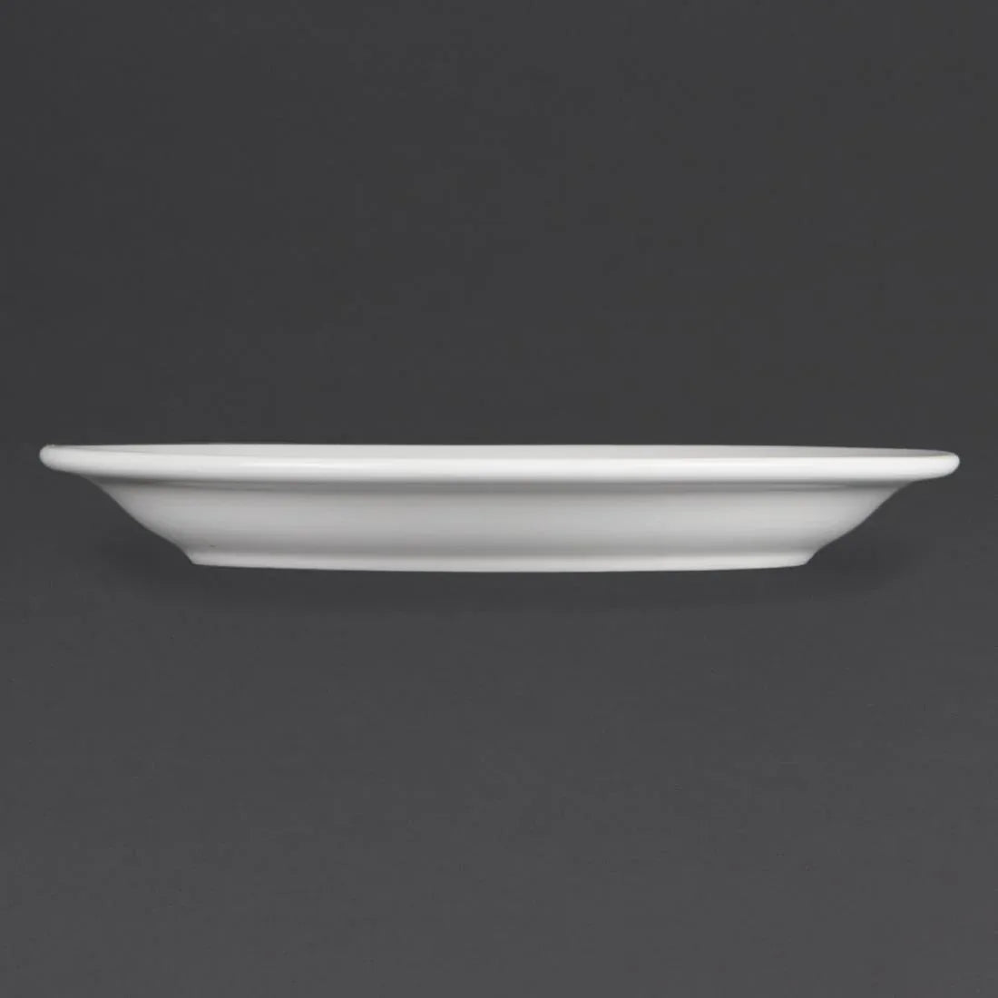 CB488 Olympia Whiteware Narrow Rimmed Plates 202mm (Pack of 12) - JD Catering Equipment Solutions Ltd