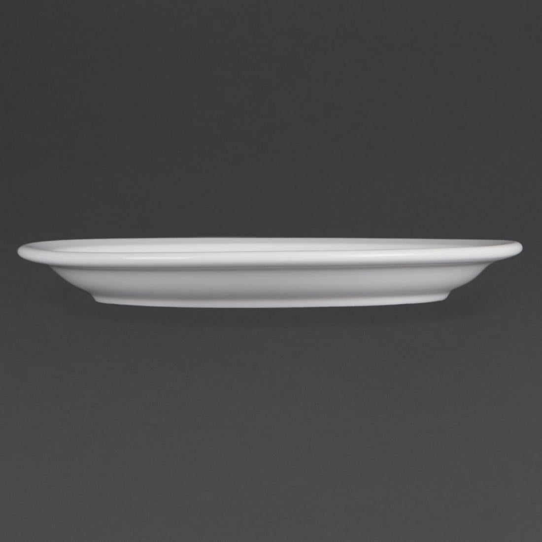 CB489 Olympia Whiteware Narrow Rimmed Plates 230mm (Pack of 12)