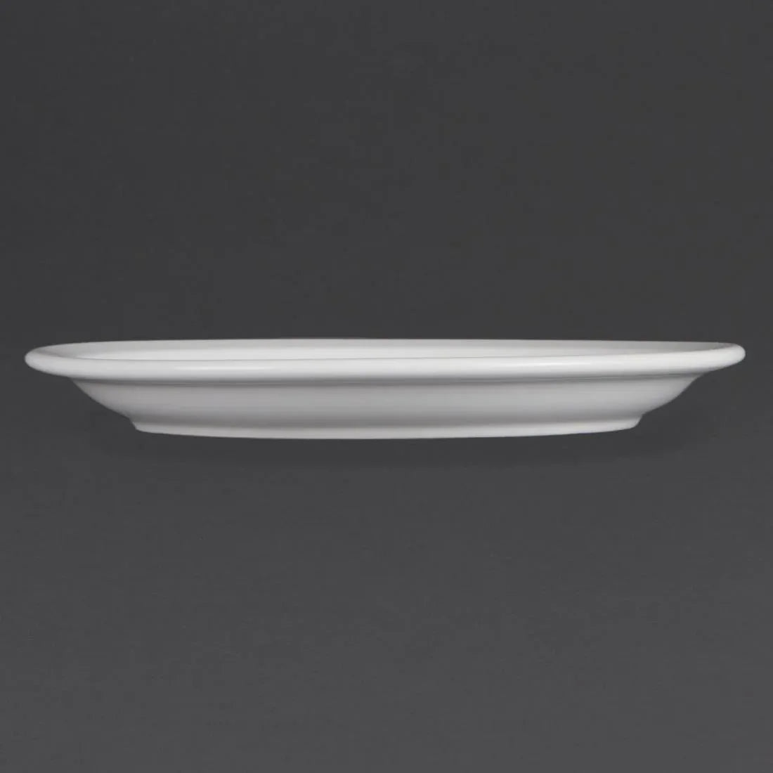 CB489 Olympia Whiteware Narrow Rimmed Plates 230mm (Pack of 12) - JD Catering Equipment Solutions Ltd