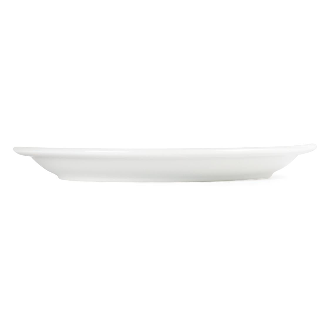 CB489 Olympia Whiteware Narrow Rimmed Plates 230mm (Pack of 12)