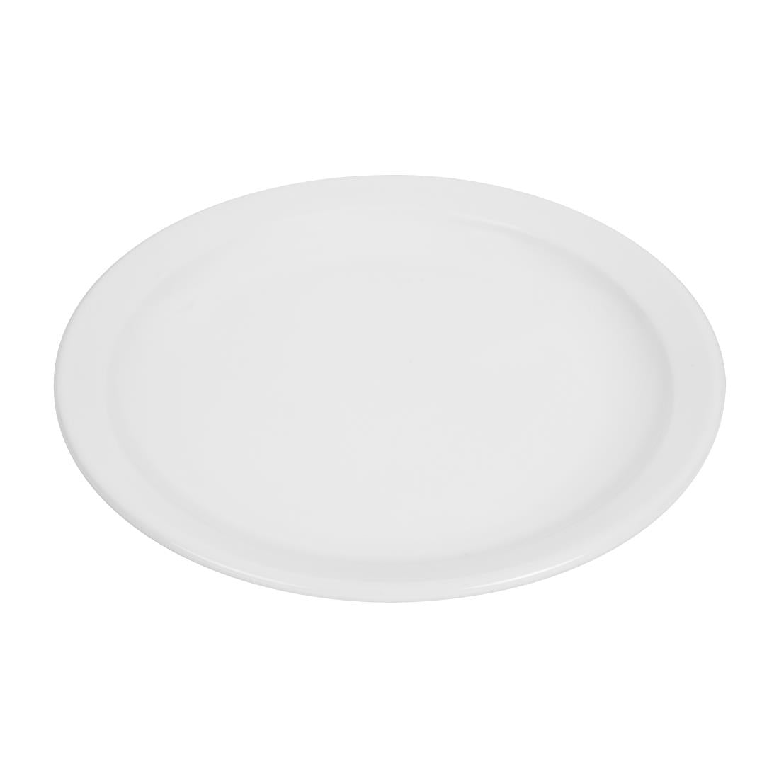 CB490 Olympia Whiteware Narrow Rimmed Plates 250mm (Pack of 12)