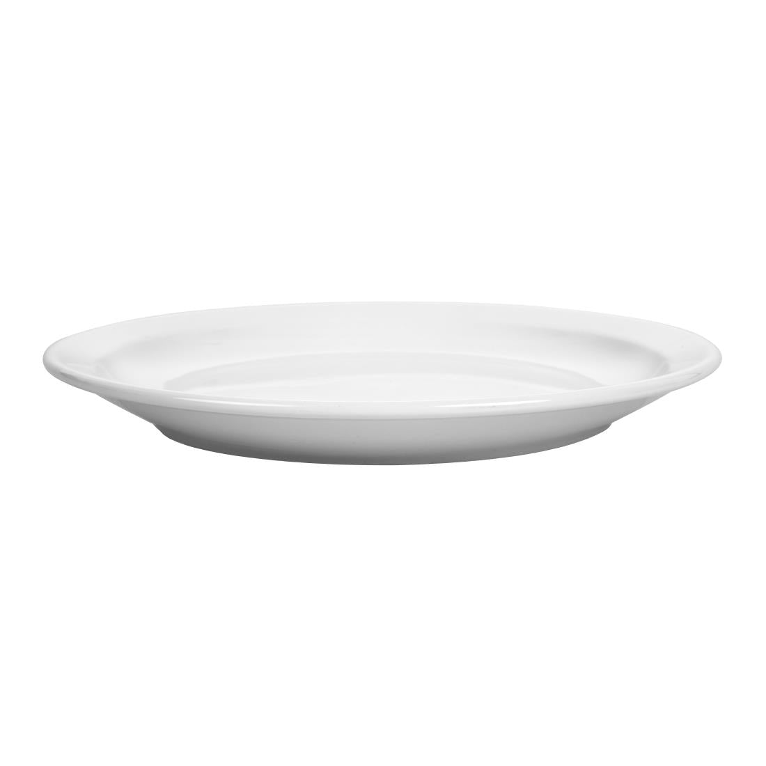 CB490 Olympia Whiteware Narrow Rimmed Plates 250mm (Pack of 12)