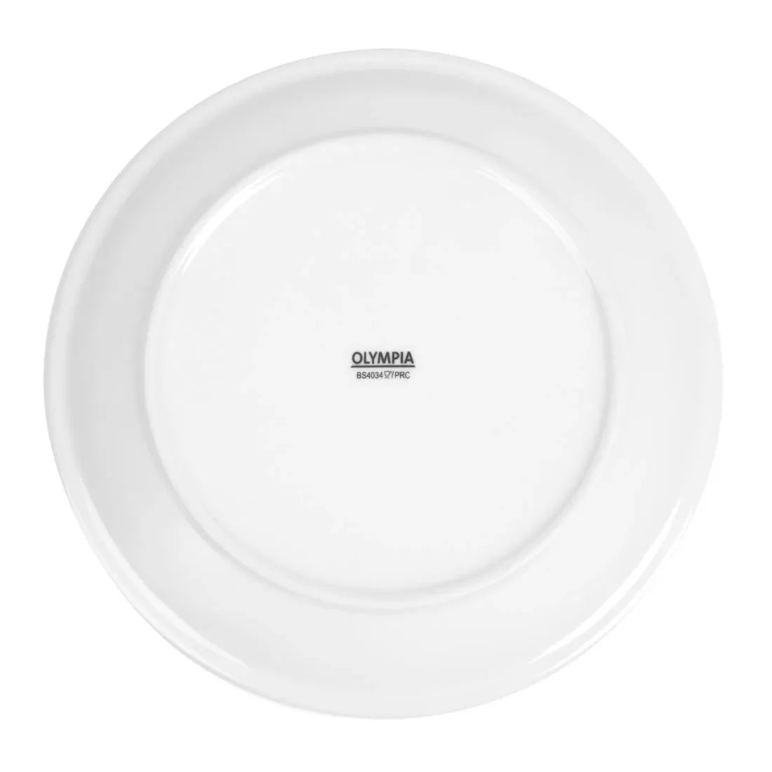 CB490 Olympia Whiteware Narrow Rimmed Plates 250mm (Pack of 12) - JD Catering Equipment Solutions Ltd