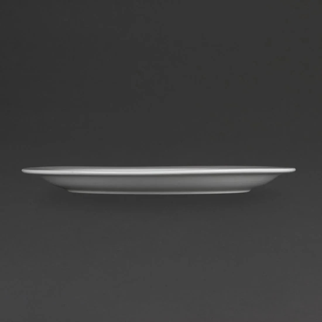 CB491 Olympia Whiteware Narrow Rimmed Plates 280mm (Pack of 6) - JD Catering Equipment Solutions Ltd