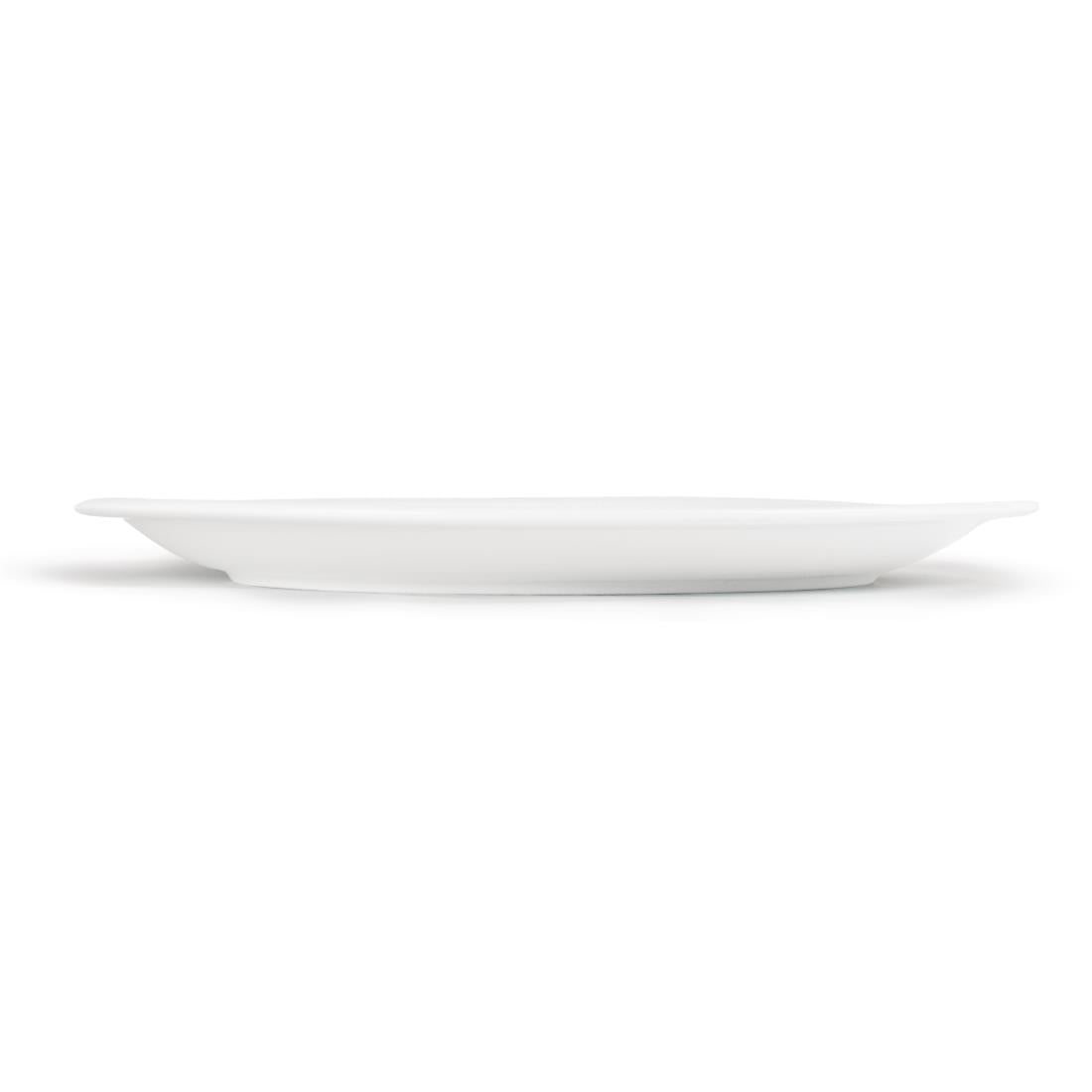 CB491 Olympia Whiteware Narrow Rimmed Plates 280mm (Pack of 6)