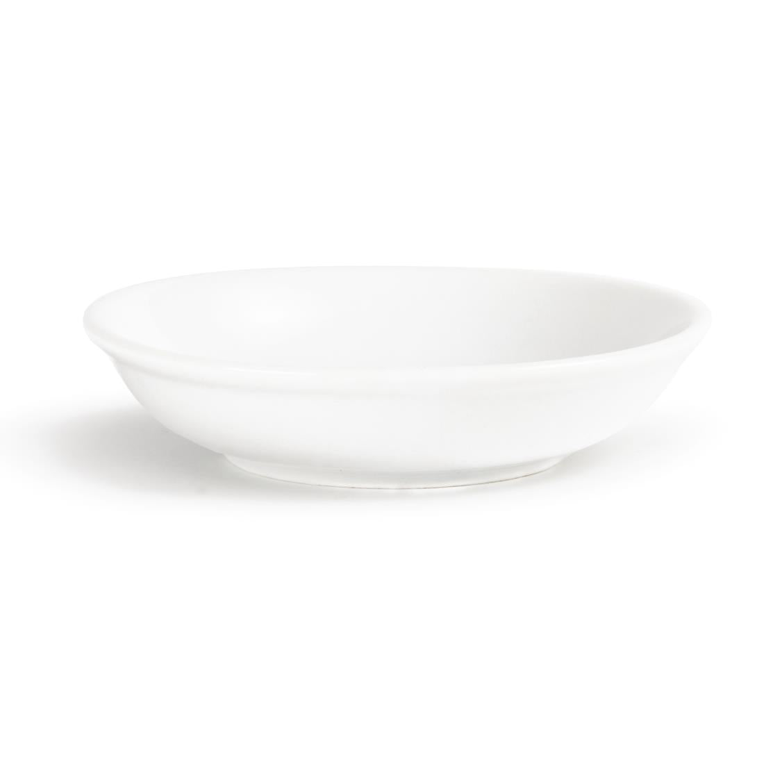 CB494 Olympia Whiteware Soy Dishes 100mm (Pack of 12)
