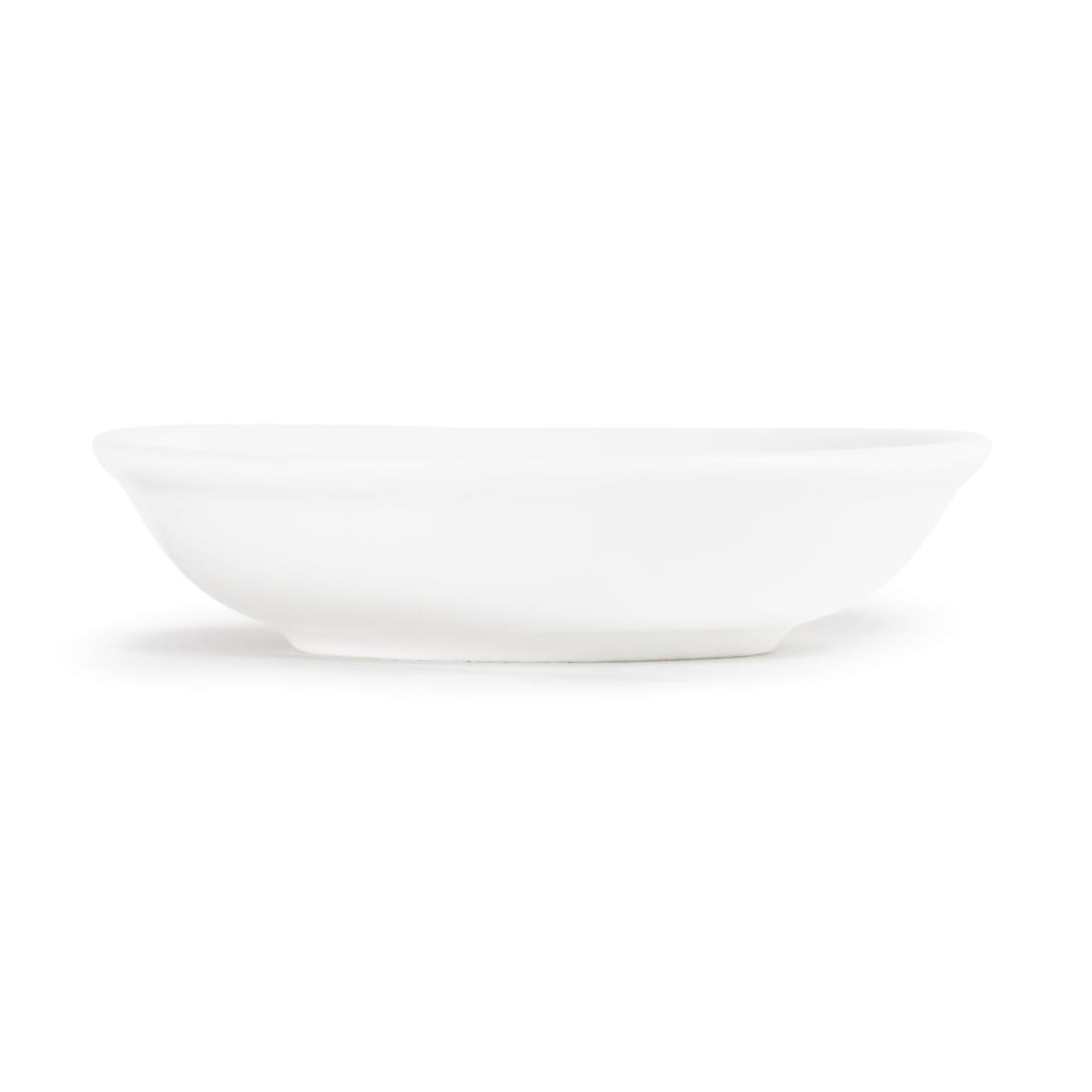 CB494 Olympia Whiteware Soy Dishes 100mm (Pack of 12)
