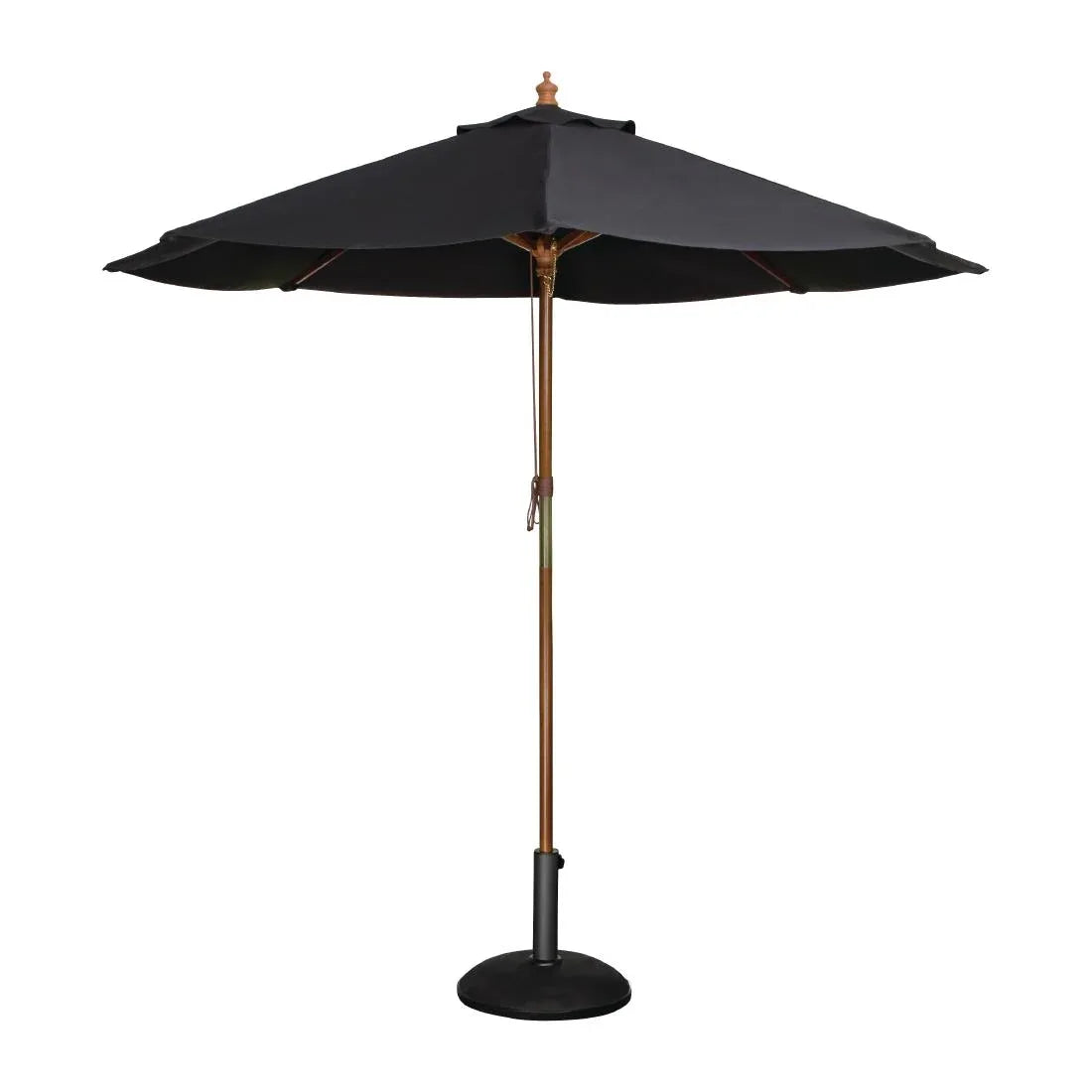 CB514 Bolero Round Parasol 2.5m Diameter Black - JD Catering Equipment Solutions Ltd