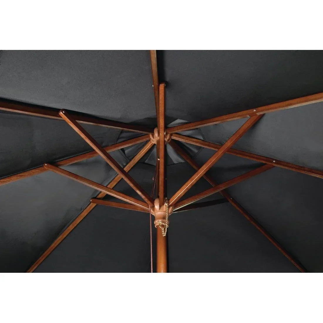 CB514 Bolero Round Parasol 2.5m Diameter Black - JD Catering Equipment Solutions Ltd