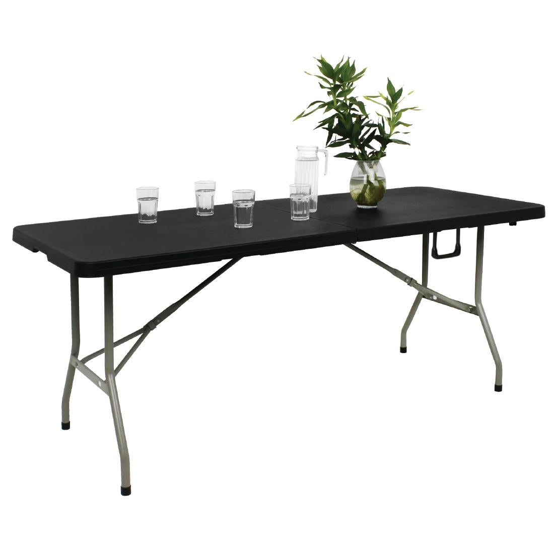 HZ169 Bolero Centre Folding Table - - Black 1.8m 6ft